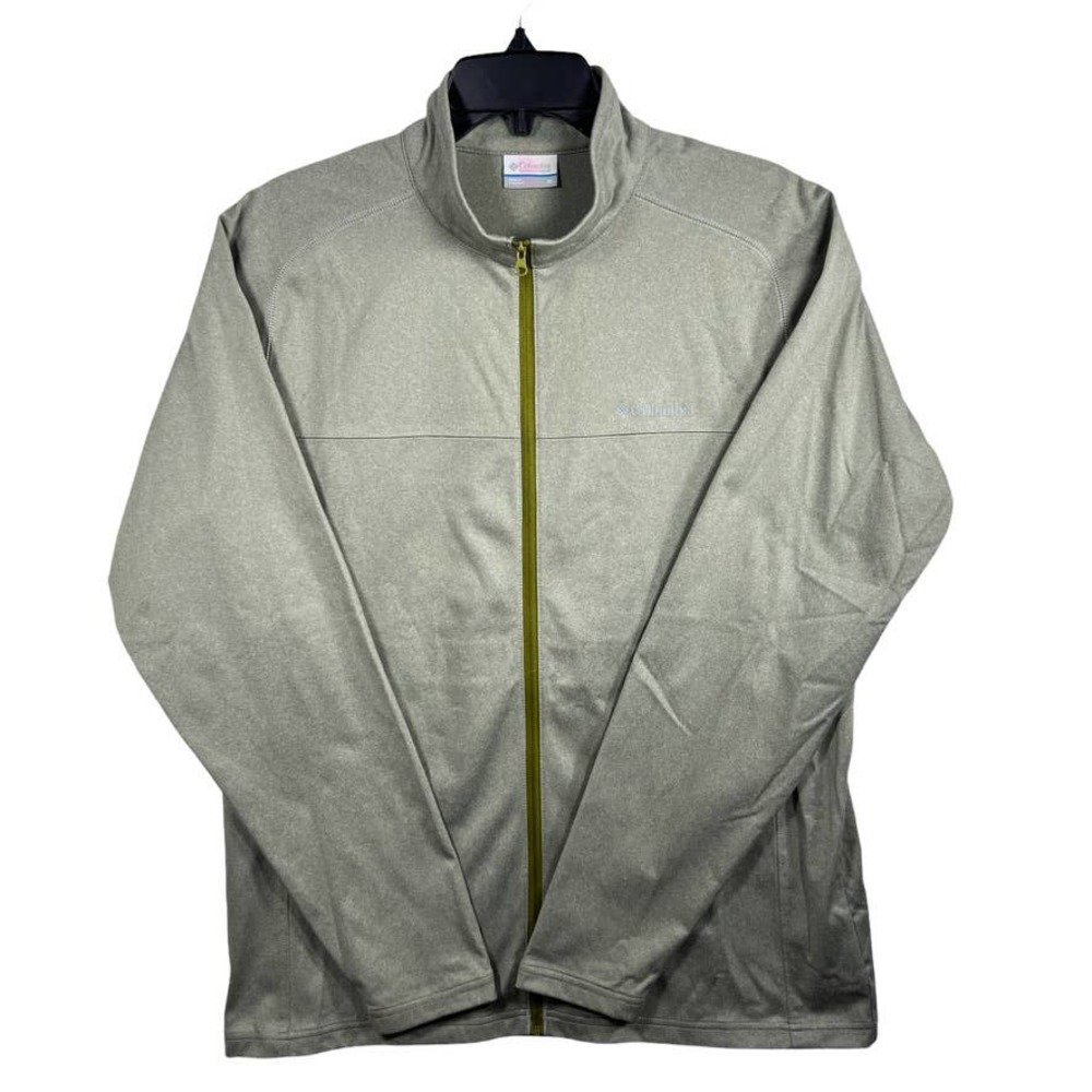 Mens Green Columbia Athletic Full Zip Track Jacket M